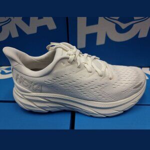 NIB Women's Hoka Clifton 9 - WHITE/WHITE